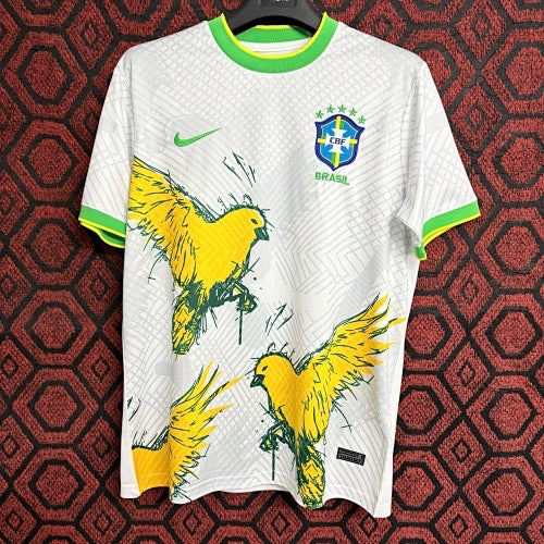 Maillot Brésil Blanc Oiseaux